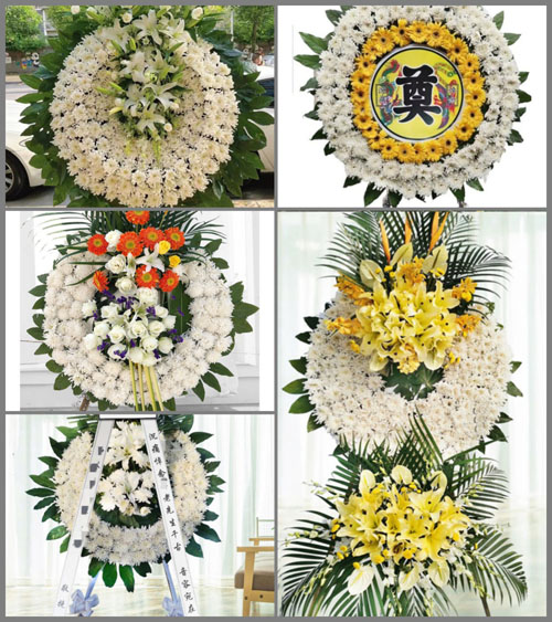 山东青岛平度市东阁街道北姜家庄村花圈速递