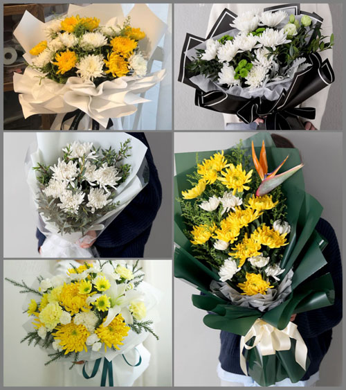 山东青岛平度市东阁街道北姜家庄村白事花束代送